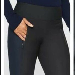 Athleta Stellar Tight/Legging, black/navy, small
